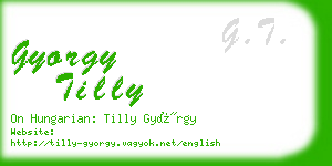 gyorgy tilly business card